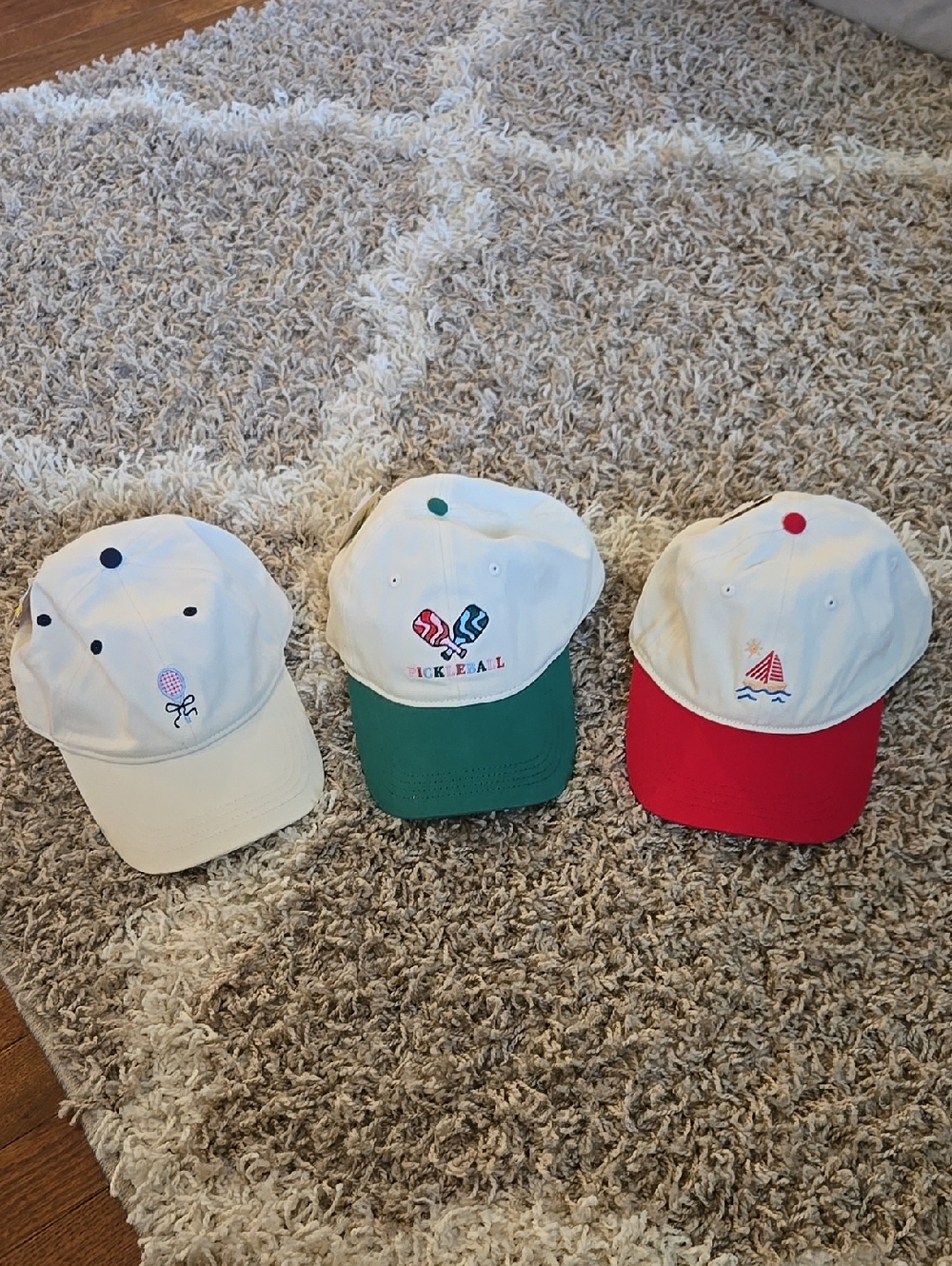 NWT Embroidered Frasier Sterling Sport Baseball Caps - Set of 3